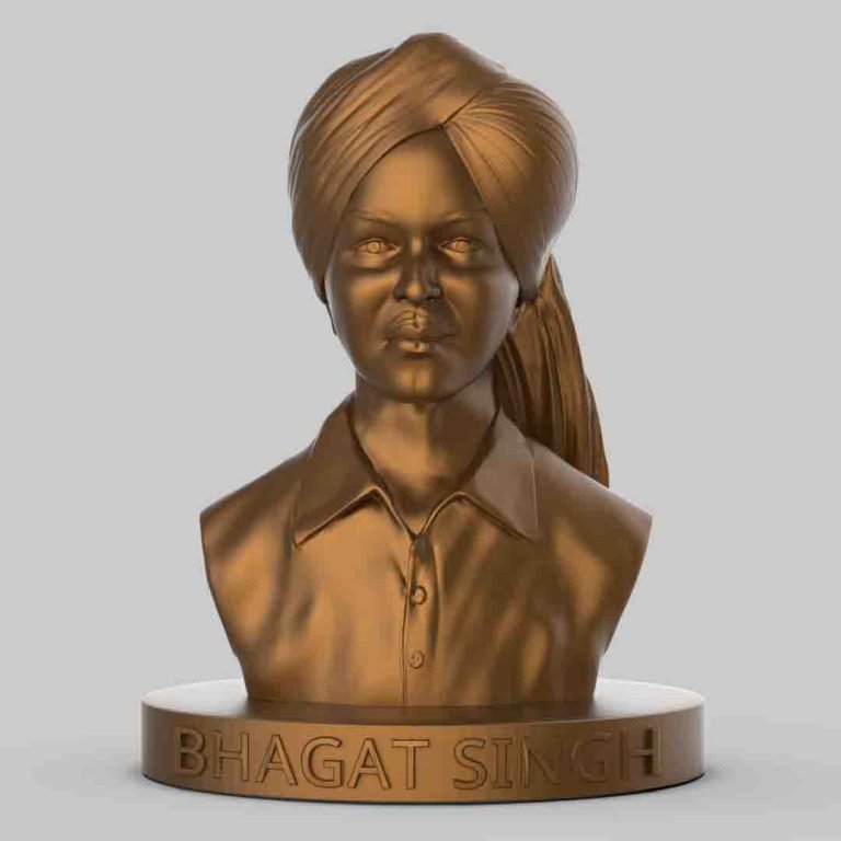 Shaheed Azam Bhagat Singh Sculpture - My 3D Toy