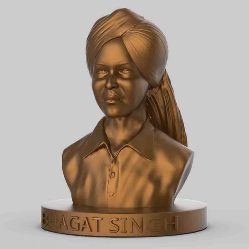 Shaheed Azam Bhagat Singh Sculpture - My 3D Toy